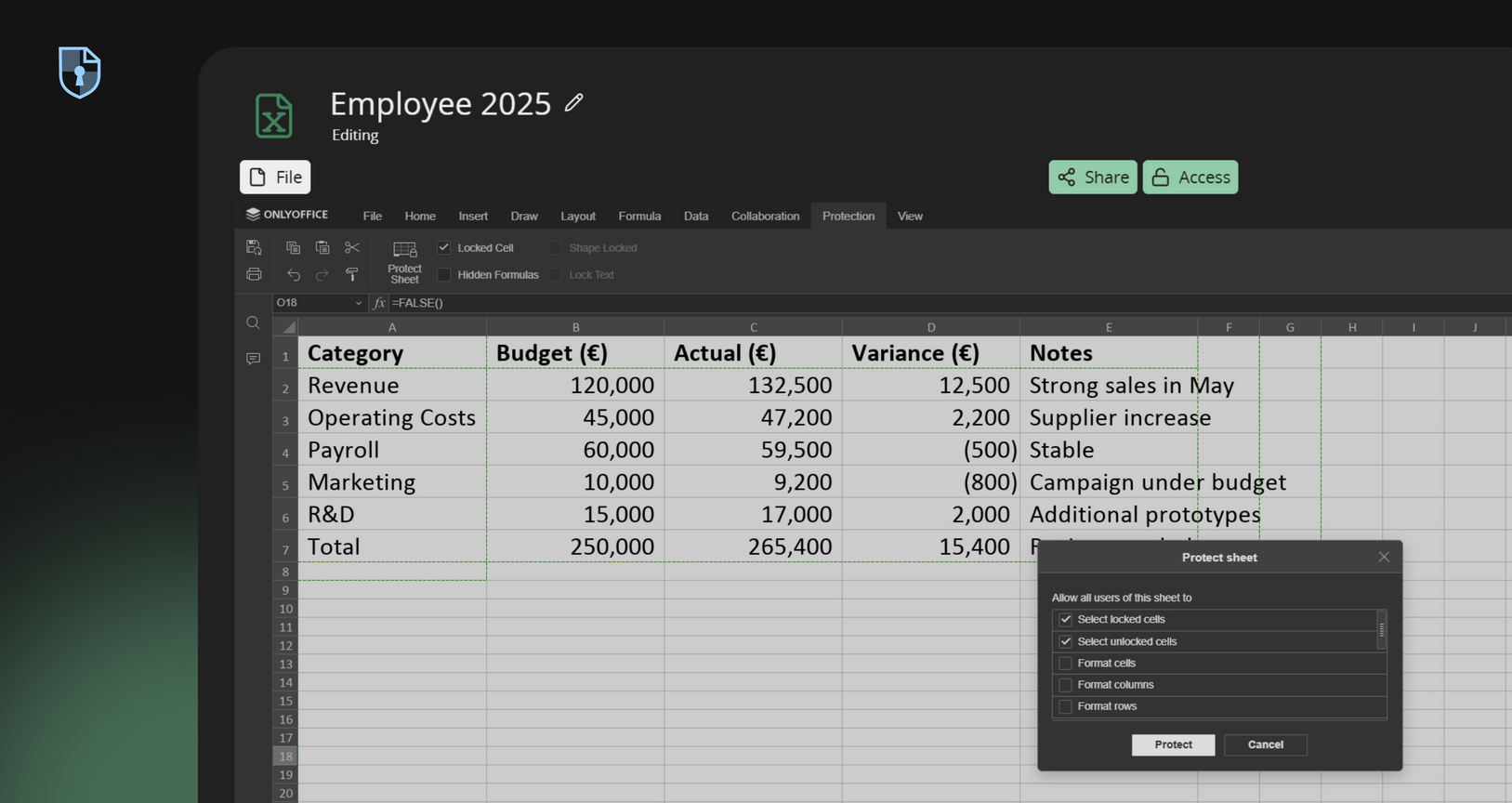Financial reports illustration